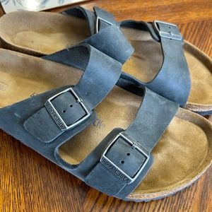 COPY - Birkenstock Arizona Oiled Leather Soft Footbed Sz 45/ Men’s 12/ Buckled …